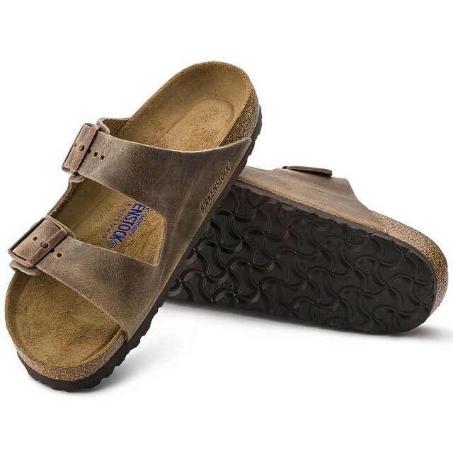 Birkenstock 552811 Arizona Oiled Leather Tobacco Soft Footbed