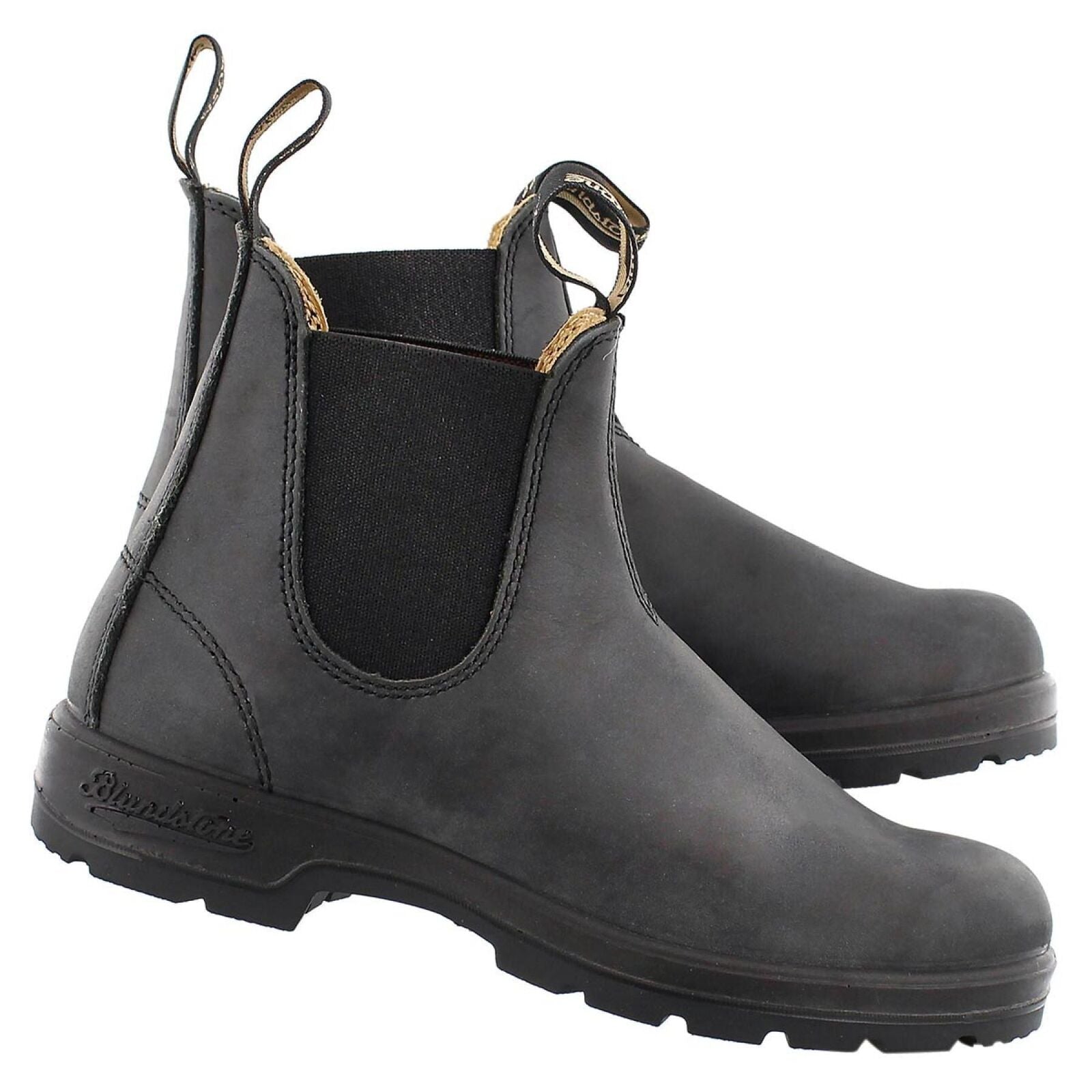 Blundstone 587 Men's Classic Chelsea Boots Rustic dark Gray/Black - AllSportsWearUSA