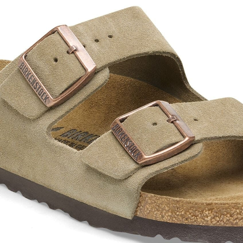 Birkenstock Arizona Birkibuc Sandals Suede Leather  051461 Taupe