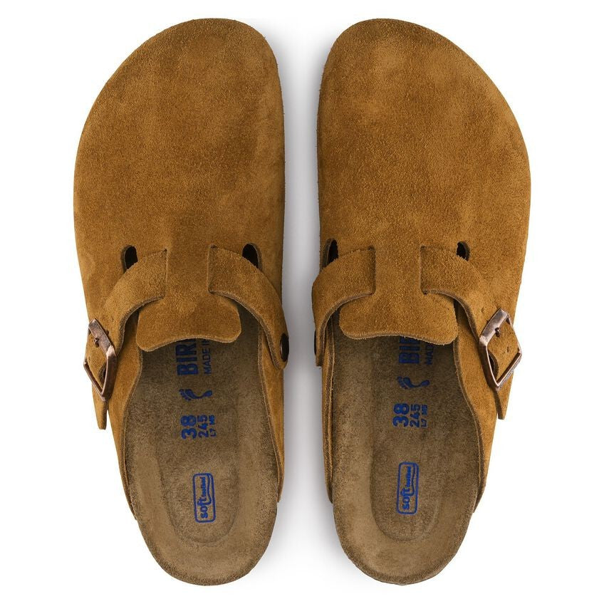 Birkenstock Boston Soft Footbed  Suede Unisex Clog 1009543 Mink