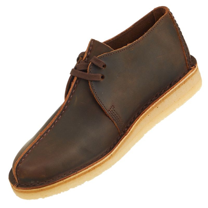Clarks Men's Desert Trek Oxford Beeswax Brown Shoe 26178475