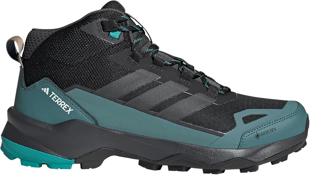 Adidas Men's Terrex Skychaser Ax5 Mid Top Gore-tex Hiking Shoe Carbon PureTea