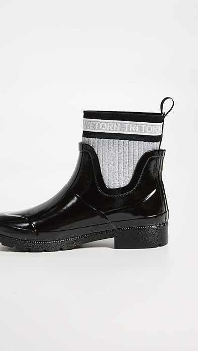 Tretorn Women's Lia Rain Boot wtLIA BLACK/SILVER US 9M