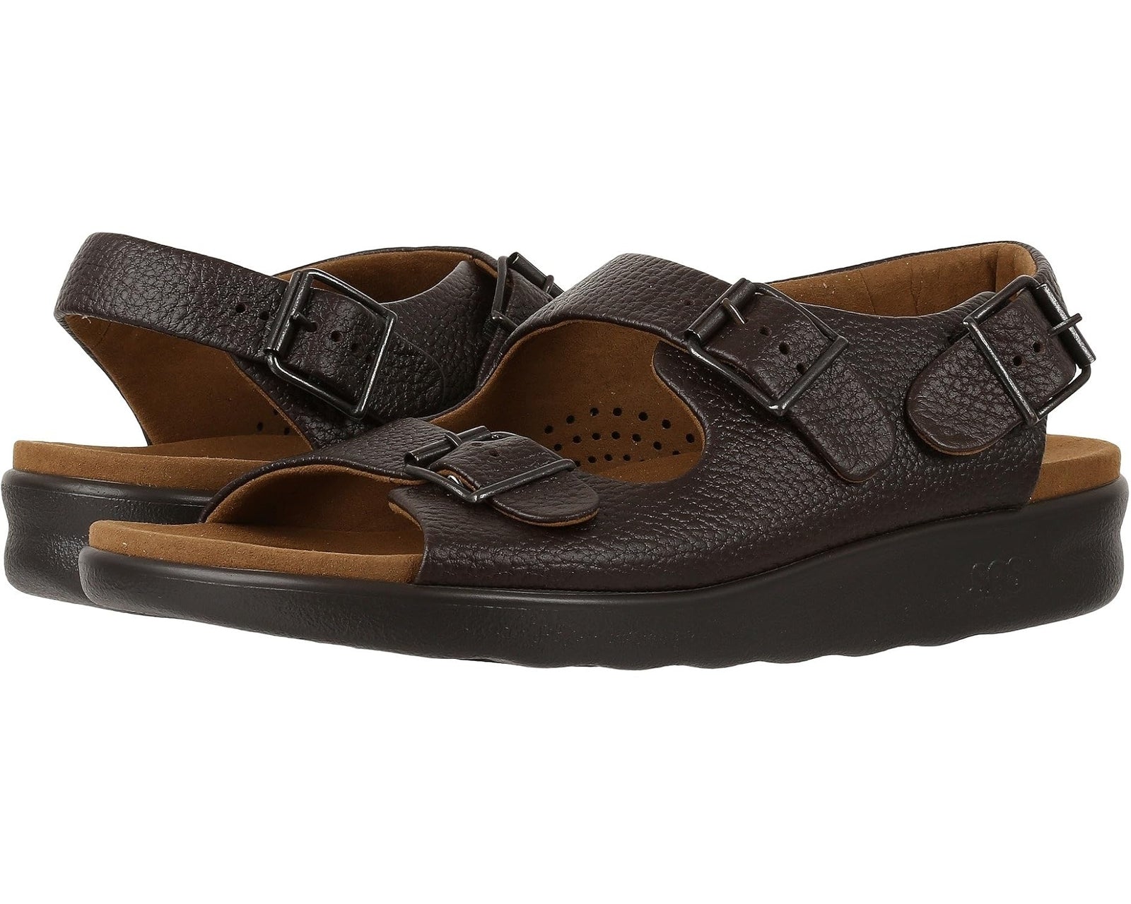 SAS  Bravo Adjustable Comfort Sandal Men's Brown