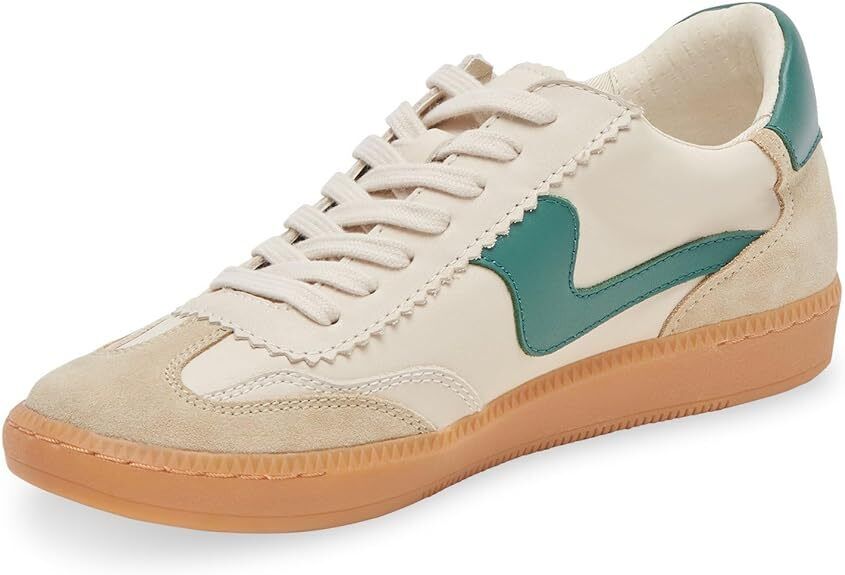Dolce Vita Women's Notice Sneaker, White/Green Brand New - AllSportsWearUSA