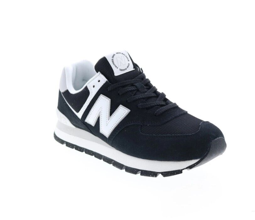 New Balance 574 ML574D2I Mens Black Suede Lace Up Sneakers size 10.5 BRAND NEW - AllSportsWearUSA