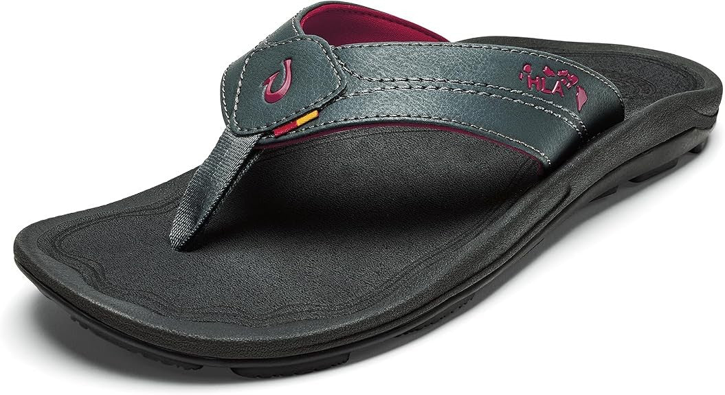 Olukai Kipi Men's Beach Sandals 10324-6C6C Dark Shadow