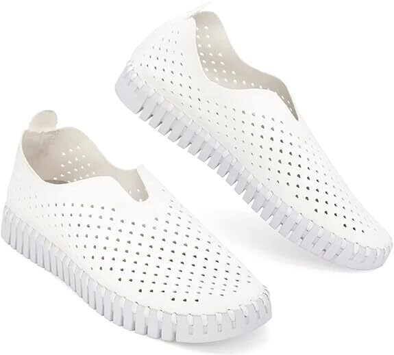 Ilse Jacobsen Womens Tulip 139 White Size 41 Slipon Shoe Brand New - AllSportsWearUSA