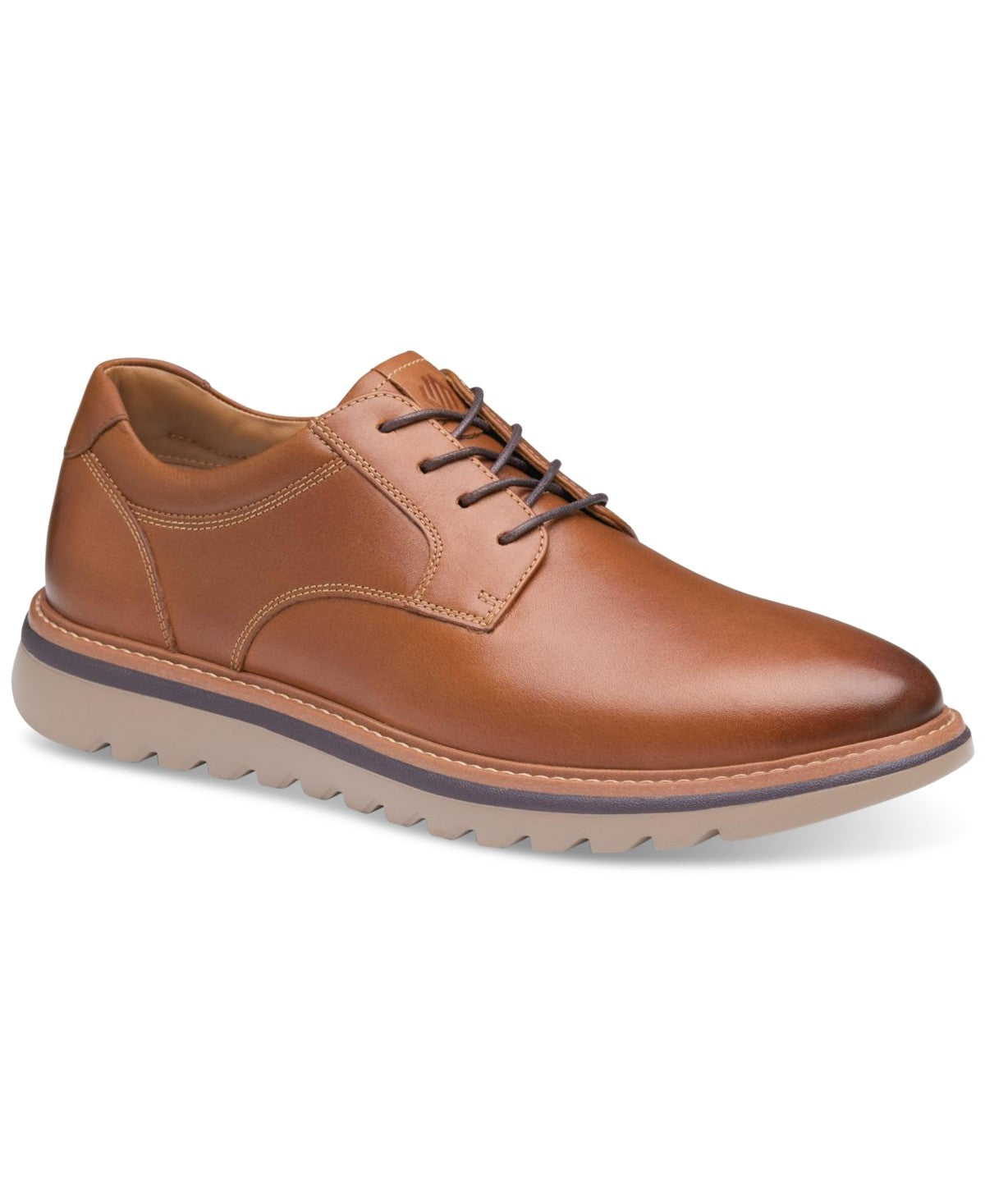 Johnston & Murphy Men's Braydon Oxford Shoes 20-5586 Tan Full Grain