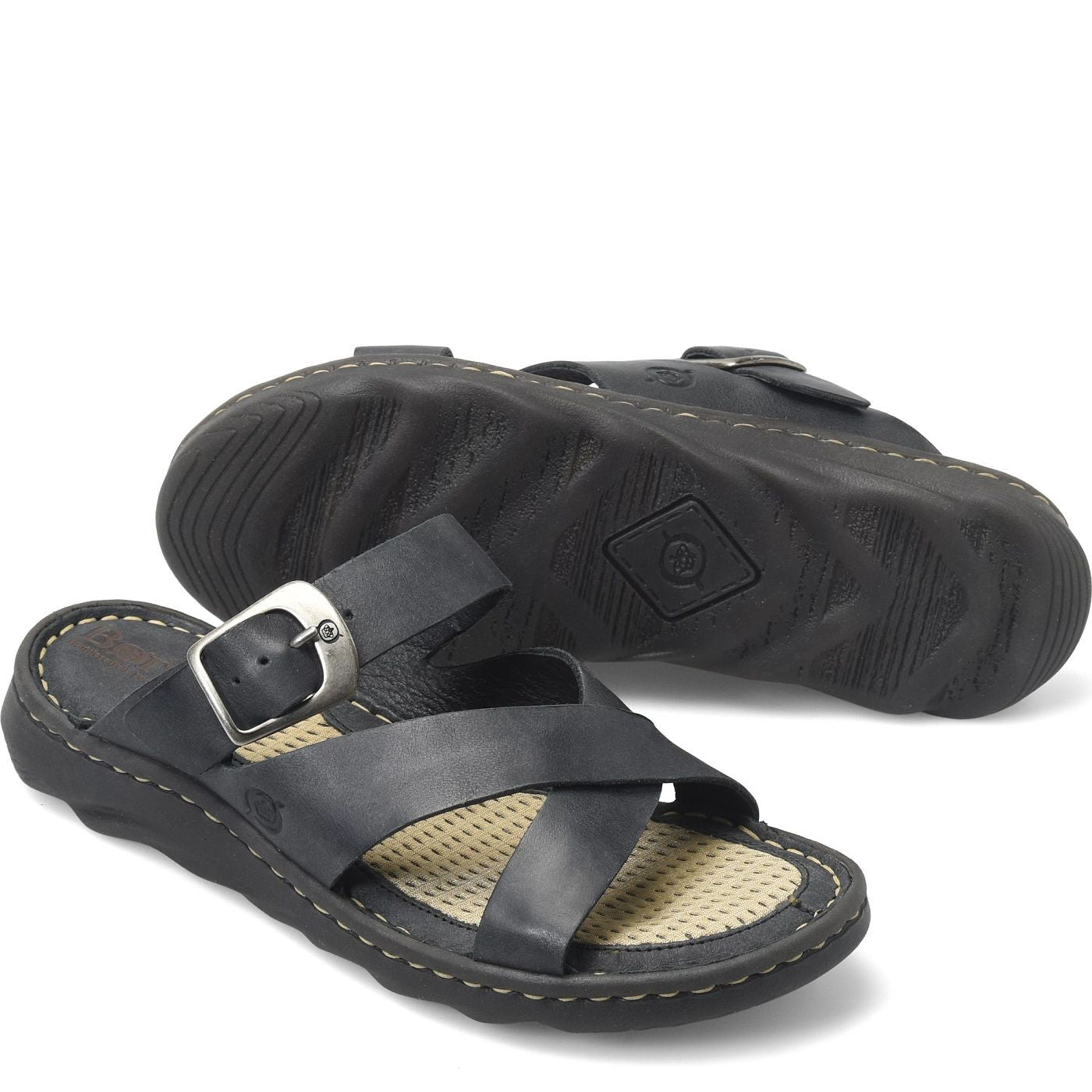 Born Salas Women's 10 Black Sandal Medium BR0072803