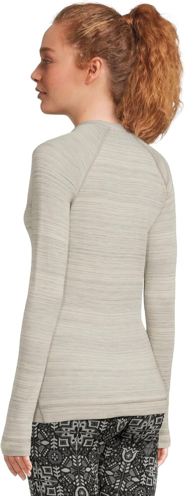 Smartwool Women's Classic Thermal Merino Base Layer Crew SW016369P98 Light Gray