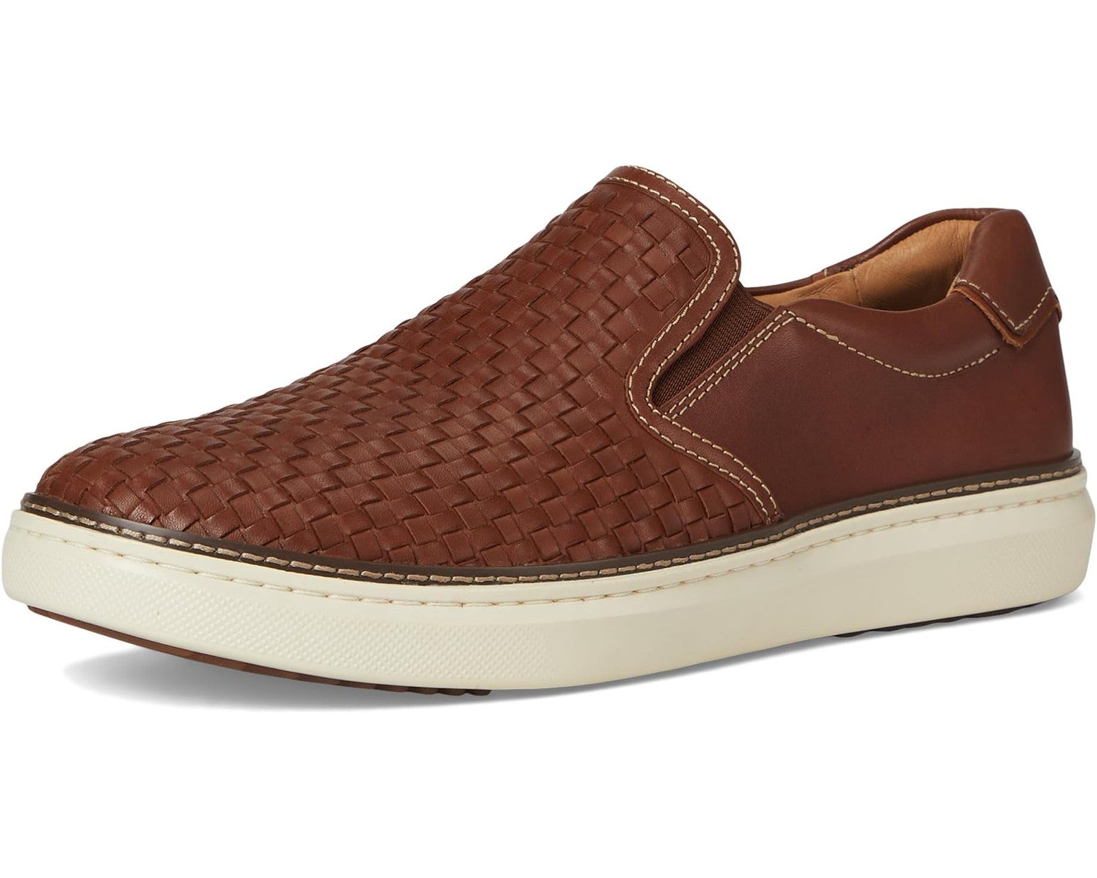 Johnston & Murphy Mcguffey 2 Woven Slip-On Men's 25-2996 Tan Woven Full Grain