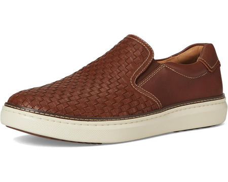 Johnston & Murphy Mcguffey 2 Woven Slip-On Men's 25-2996 Tan Woven Full Grain
