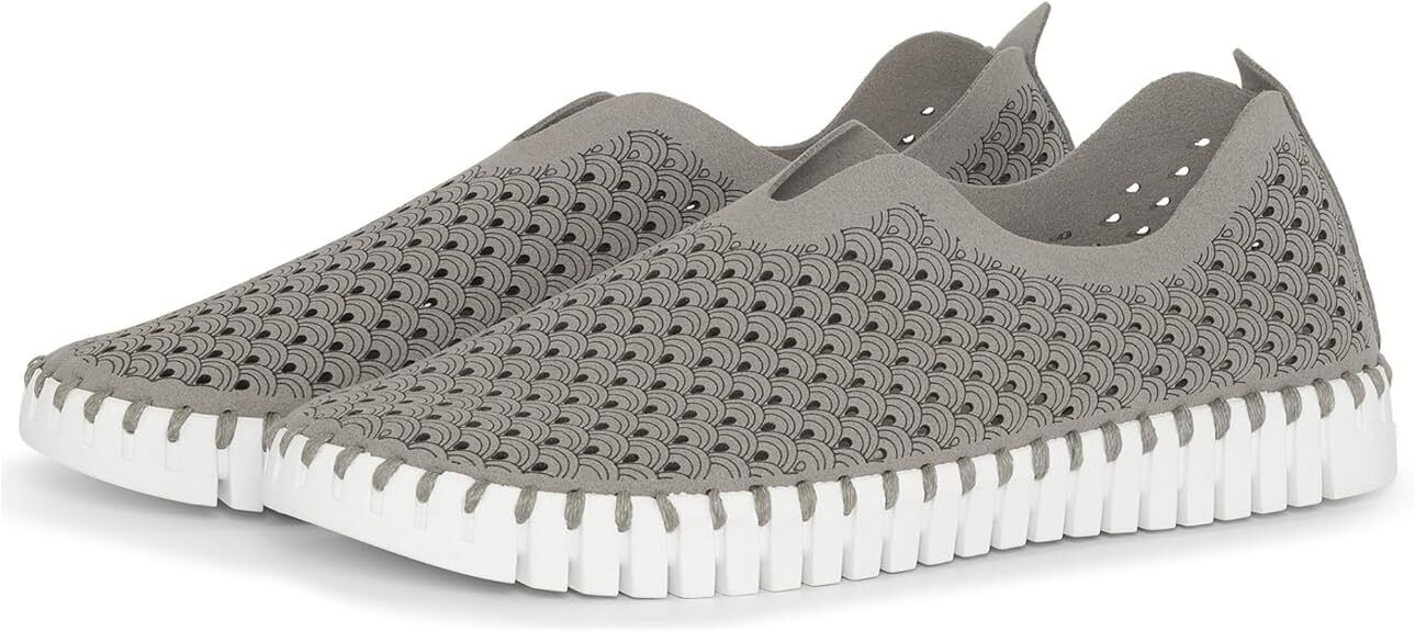 Ilse Jacobsen Tulip 139 TULIP139-006 Gray Ballerina Slip-on Sneaker BRAND NEW - AllSportsWearUSA