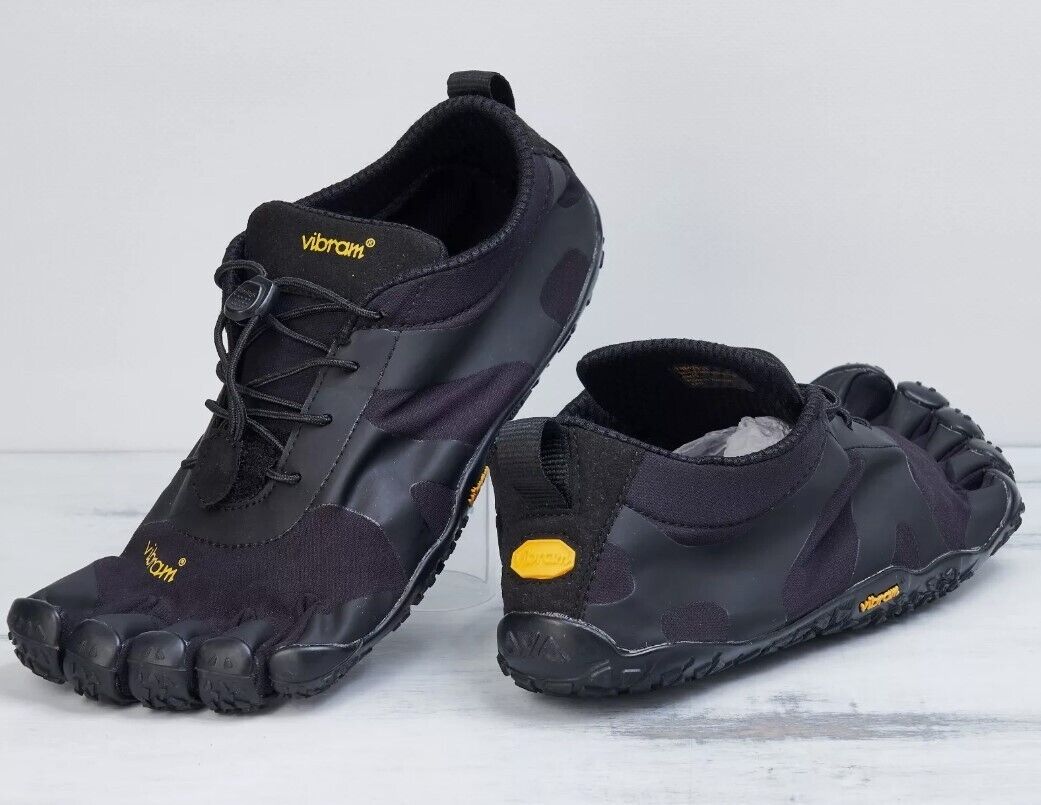 Vibram Fivefingers V Alpha Black Trail Barefoot Shoes Mens Sz 8-8.5 - AllSportsWearUSA