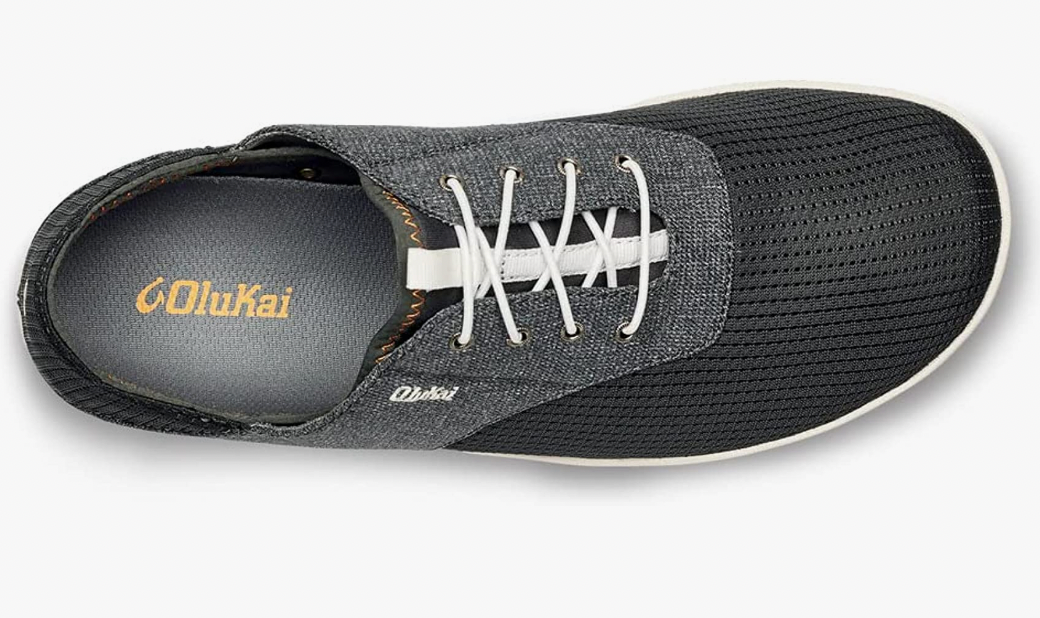 OLUKAI Nohea Moku Men's Shoes Dark Shadow All Day Sneakers - AllSportsWearUSA