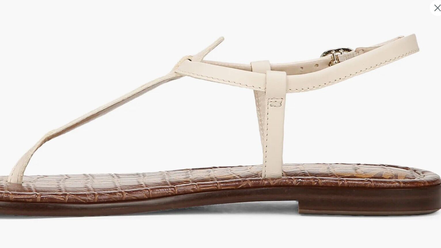 Sam Edelman Gigi Thong Sandal Modern Ivory Leather I5237LH-103 BRAND NEW - AllSportsWearUSA