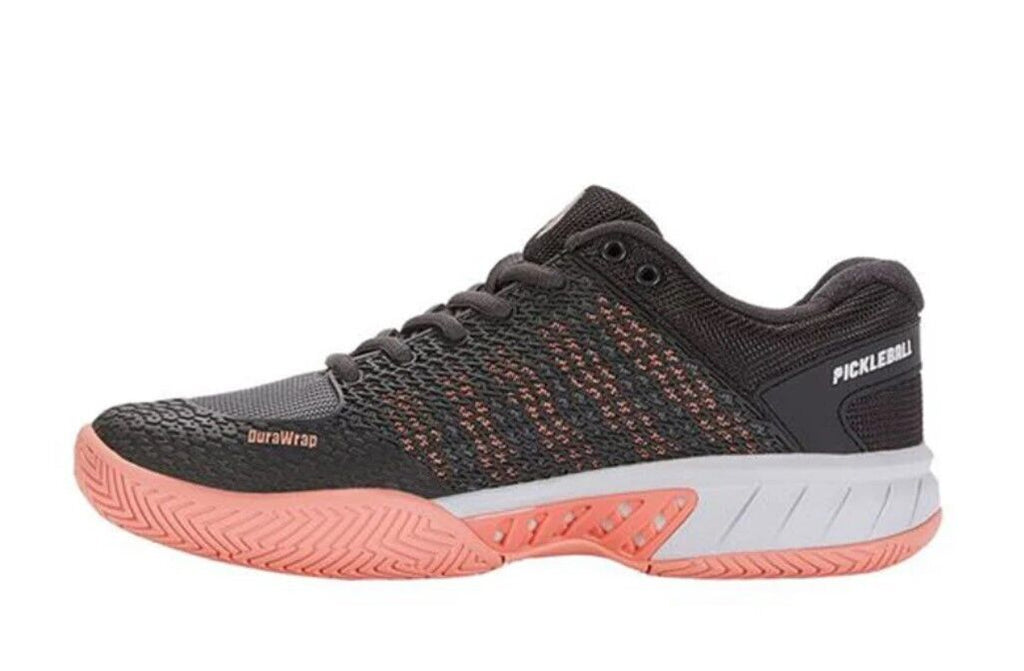 K-Swiss Womens Light Pickleball Shoes Training Black/ Pink Size 8 96563-036- NEW - AllSportsWearUSA