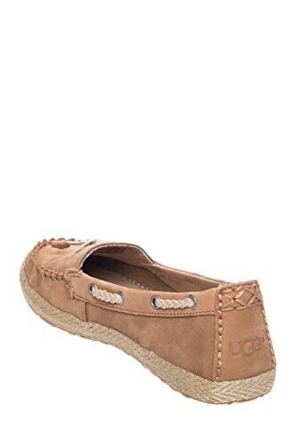 UGG Women's Chivon Chestnut Nubuck Loafer 1004111-CHE Brand New - AllSportsWearUSA