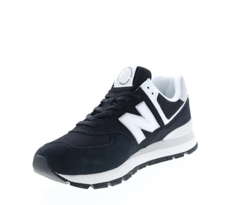 New Balance 574 ML574D2I Mens Black Suede Lace Up Sneakers size 10.5 BRAND NEW - AllSportsWearUSA