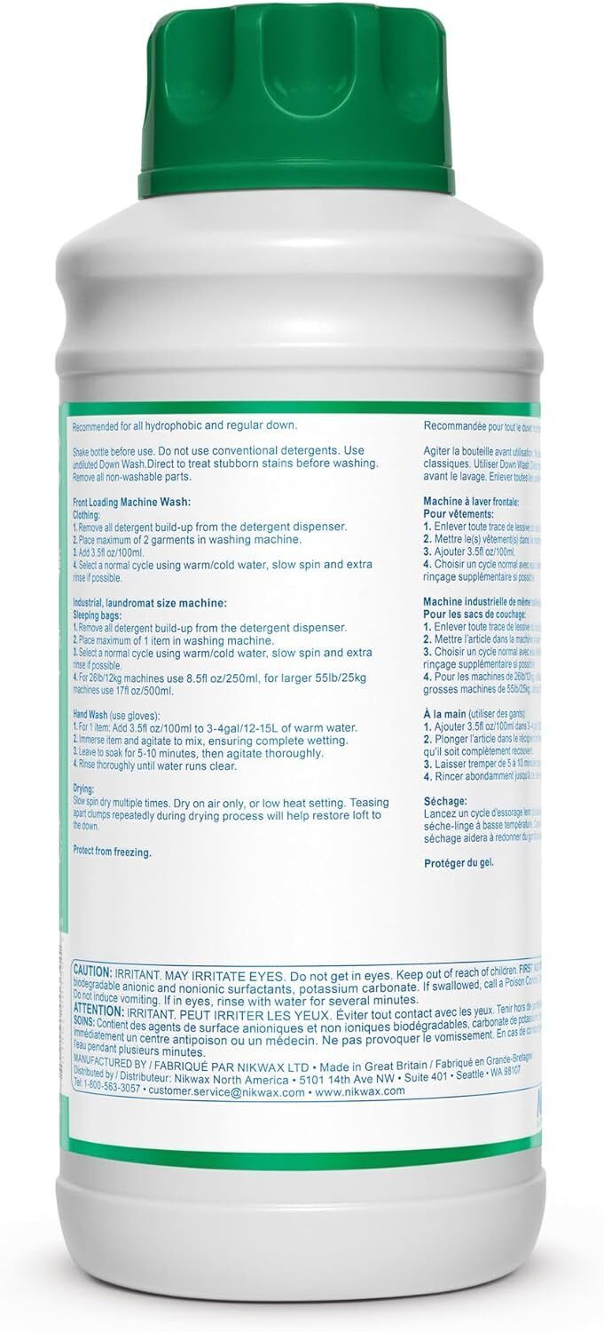 Nikwax Down Wash Direct 1000ML 1L - AllSportsWearUSA