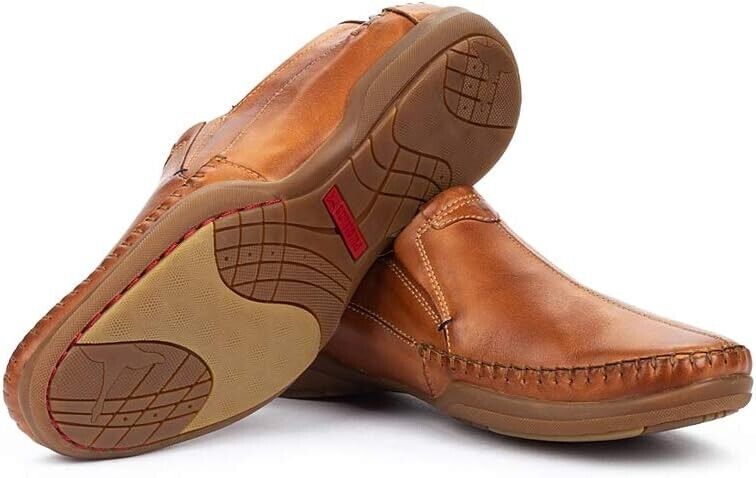 PICOLINOS Loafers Leather San Telmo for Men M1D-6032 BRANDY BRAND NEW - AllSportsWearUSA