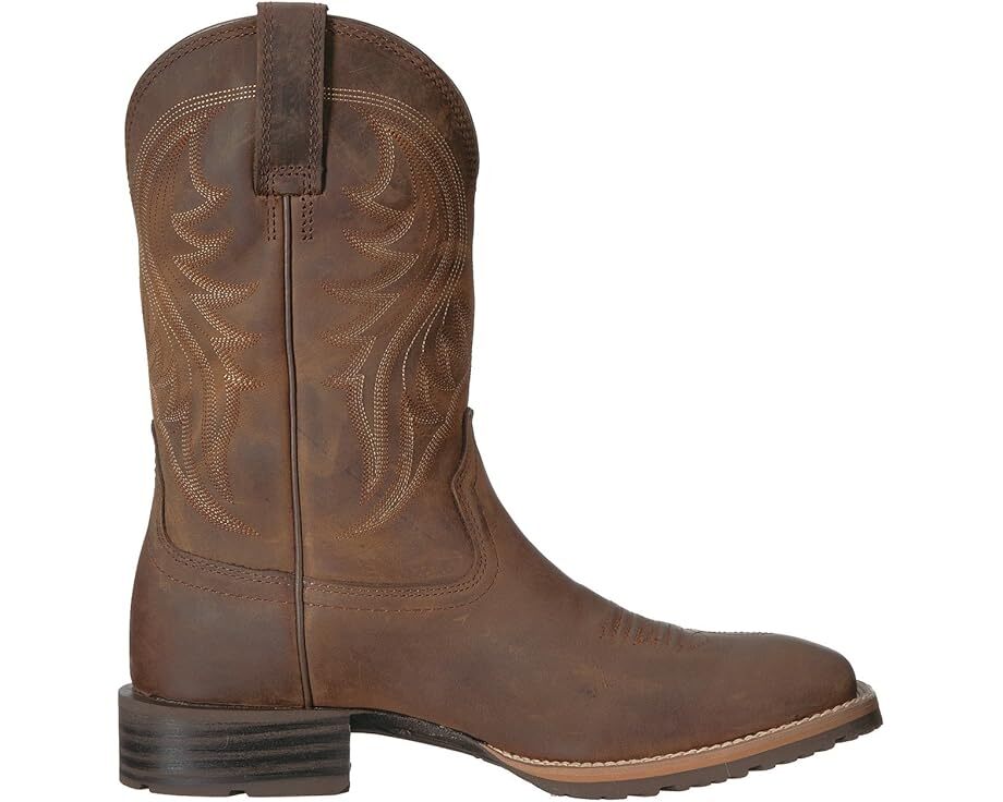 Ariat Men's Hybrid Rancher Distressed Brown Square Toe Boots 10023175 Brand New