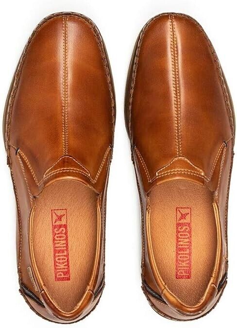 PICOLINOS Loafers Leather San Telmo for Men M1D-6032 BRANDY BRAND NEW - AllSportsWearUSA