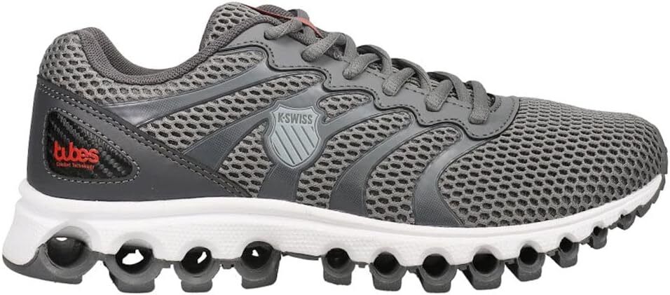 KSwiss Mens Tubes 200 AsphaltJet BlackSpicy Orange 07112061M Training Shoe - AllSportsWearUSA