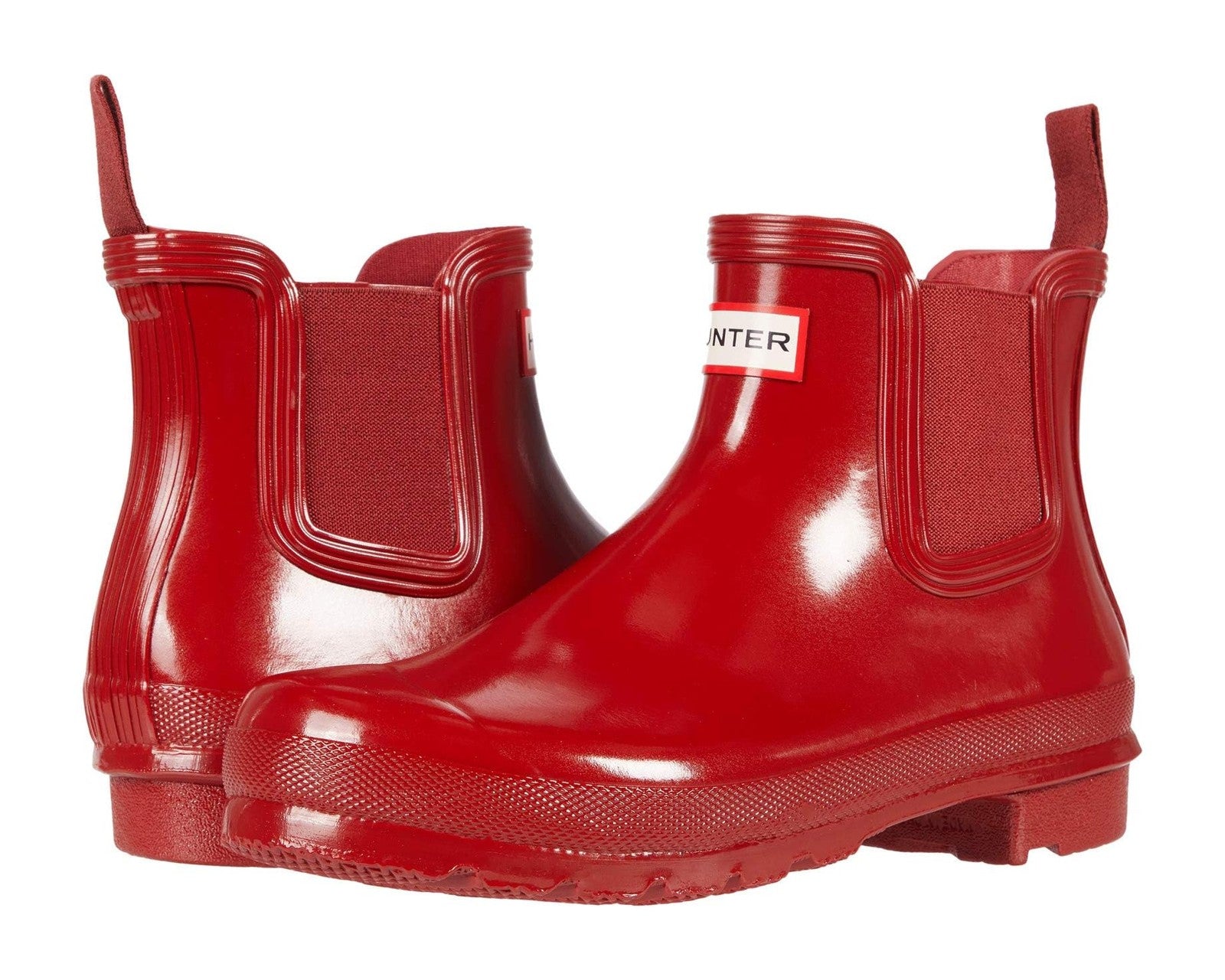 Hunter Original Chelsea Gloss Women's Casual Boots Military Red