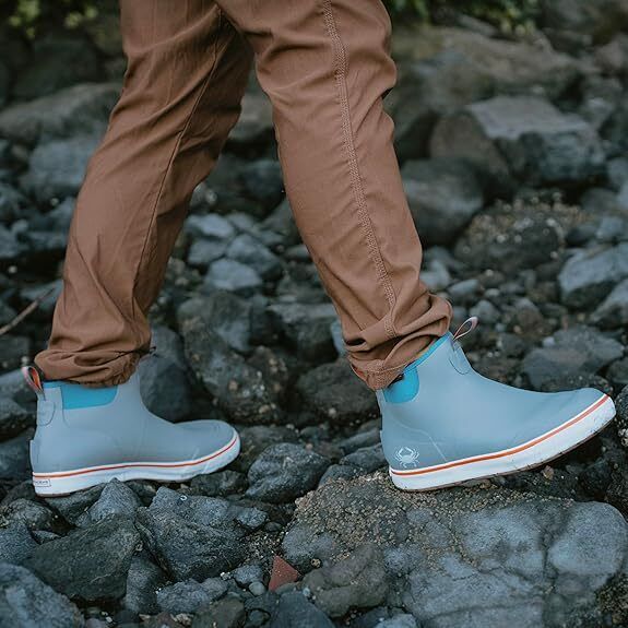 Grundéns Men’s DECK-BOSS Ankle Boot | Durable, Waterproof, Blue Crab BRAND NEW - AllSportsWearUSA