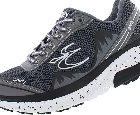 Gravity Defyer Women's Gdefy Mighty Walk TB9024FGS M Grey Sneaker - AllSportsWearUSA