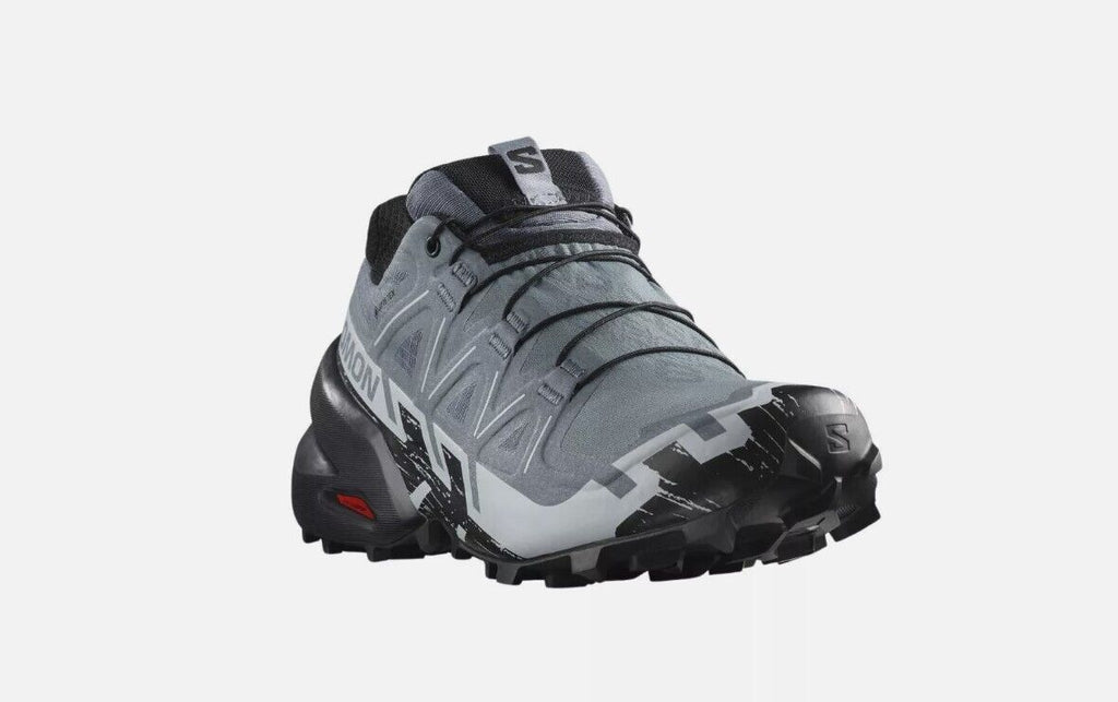 Salomon Speedcross 6 GTX Women's Trail Running Shoes, Flint/Black/Heather NEW - AllSportsWearUSA