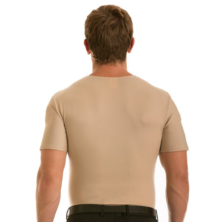 Insta Slim High Compression Short Sleeves V Neck VS0001 Nude