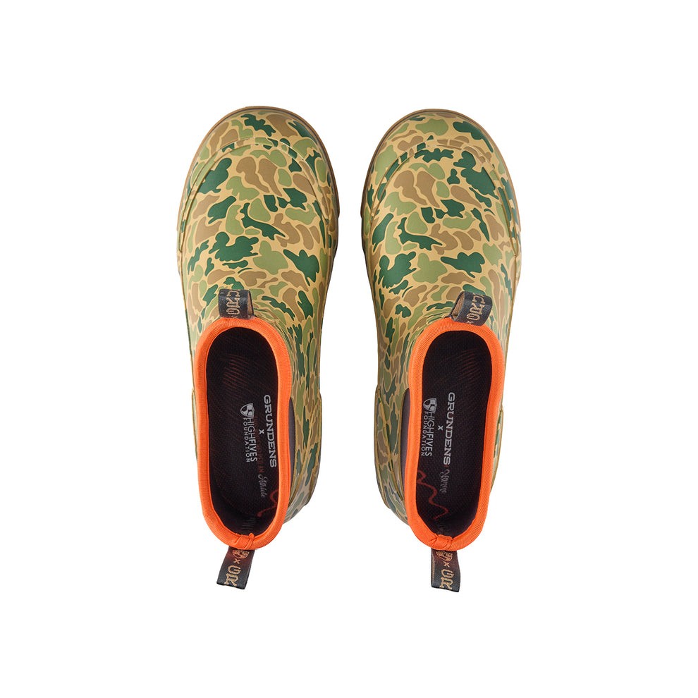 Grundens Mens Deck-Boss Ankle Boot High Fives Camo 60008-924