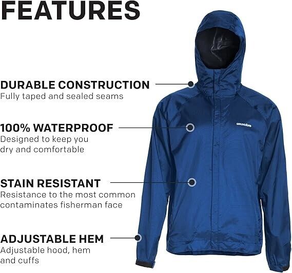 Grundéns Men’s Weather Watch Sport Fishing Jacket 10361-420 BRAND NEW - AllSportsWearUSA