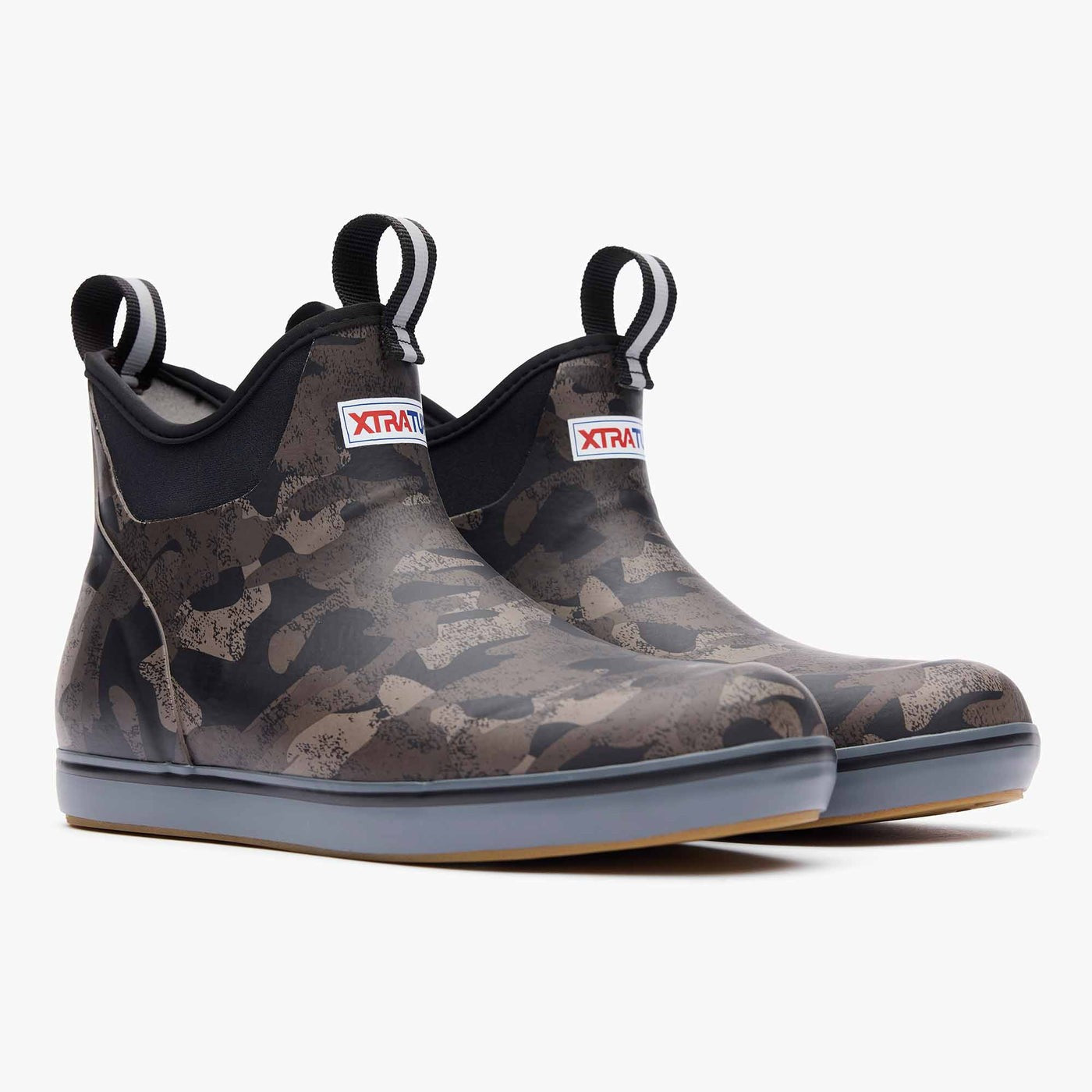 XTRATUF Women's Black Camo Ankle Deck Boot XWAB-002  Camouflage