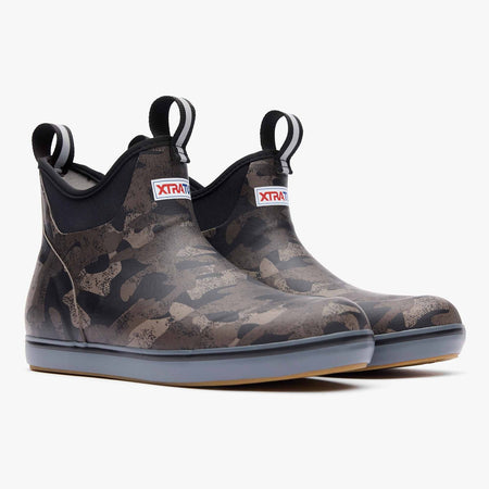 XTRATUF Women's Black Camo Ankle Deck Boot XWAB-002  Camouflage
