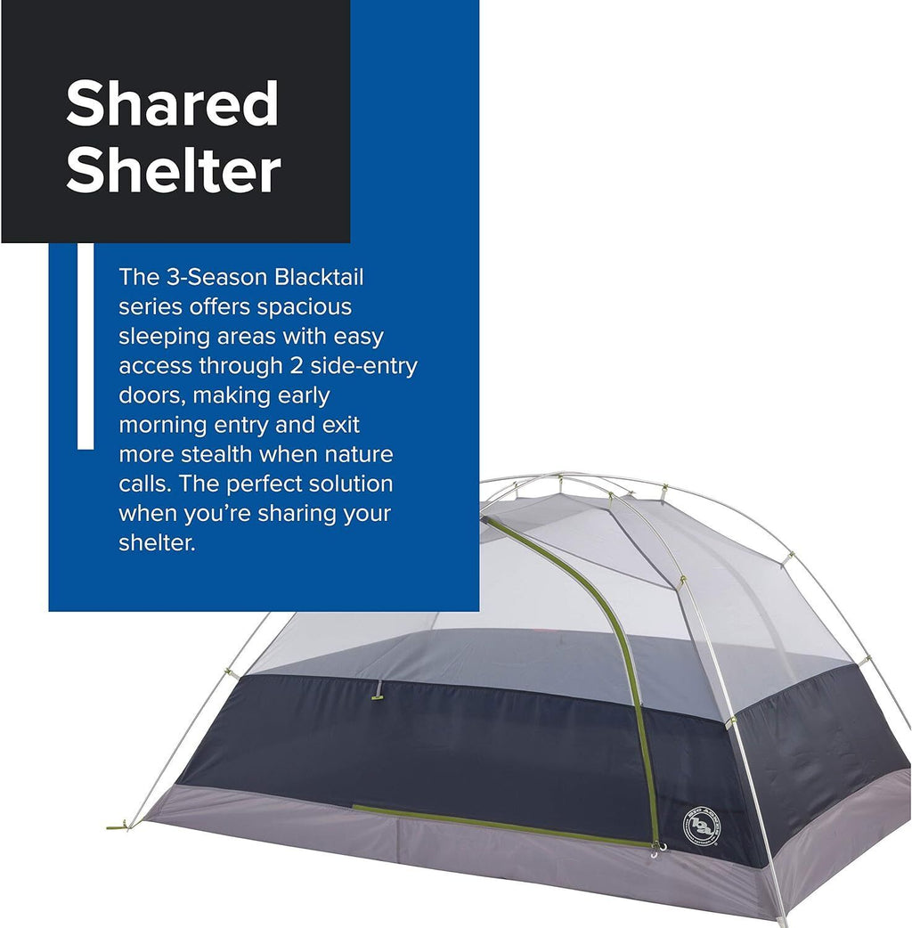 Big Agnes Blacktail Hotel TBT320 - 3Person Green Backpacking & Camping Tents New - AllSportsWearUSA