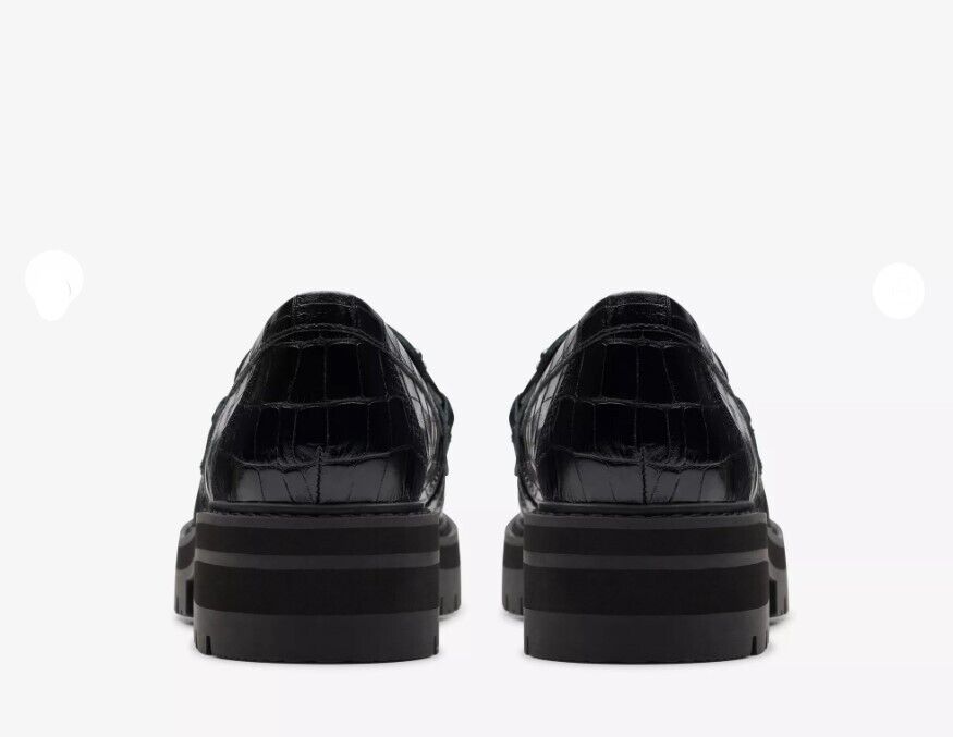 CLARKS ORIANNA BIT BLACK CROCODILE 26180311-M BRAND NEW - AllSportsWearUSA