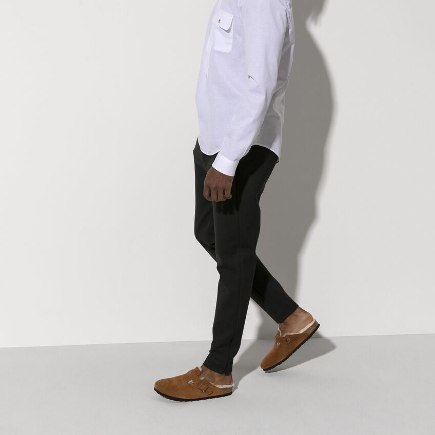 Birkenstock Boston Shearling Suede Leather  1001140  Mink