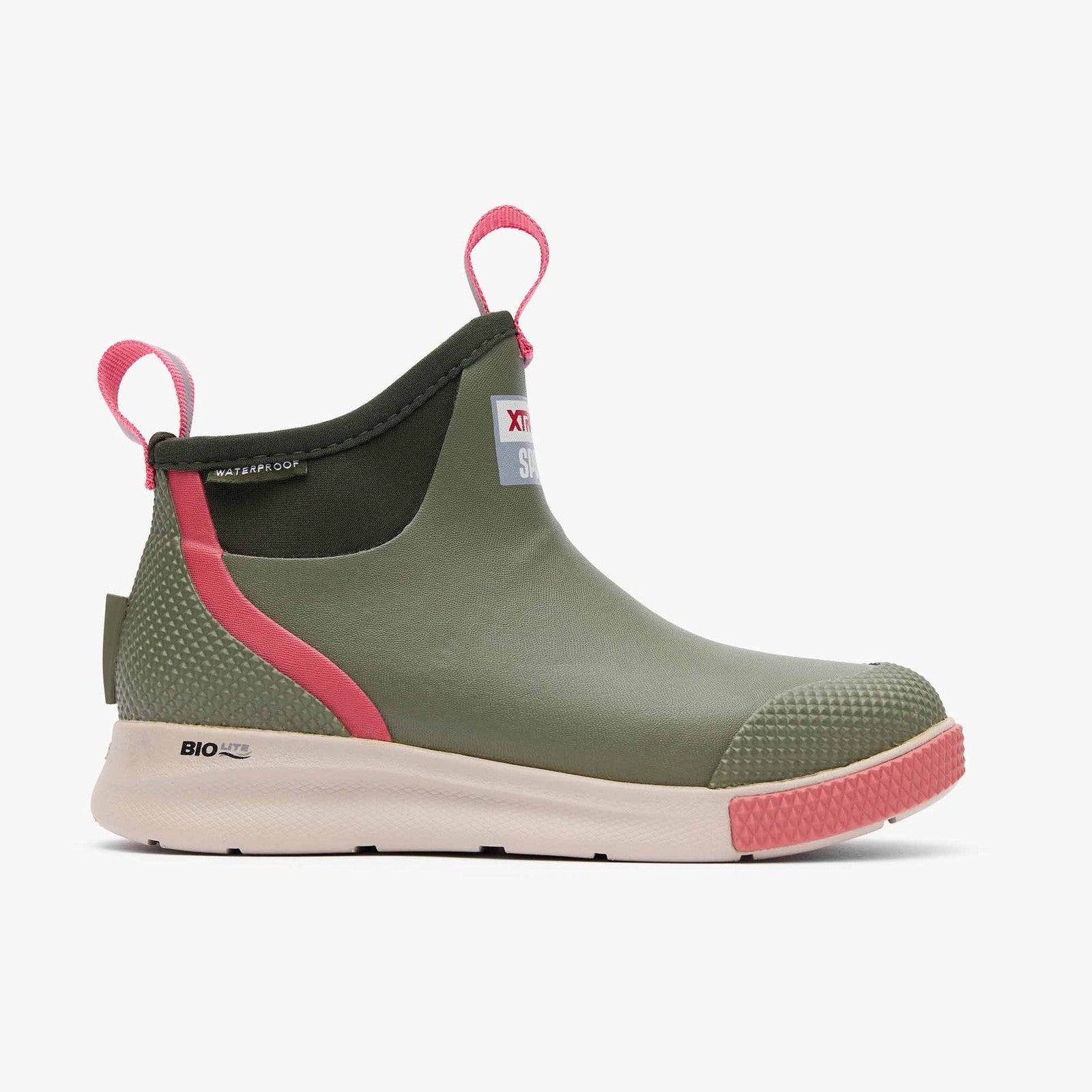 XTRATUF Women's Ankle Deck Boot Sport ADSW-302 Olive