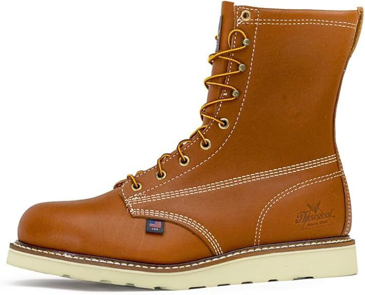 Thorogood American Heritage 8” Leather Steel Toe Men's Work Boots 804-4364 Brown - AllSportsWearUSA
