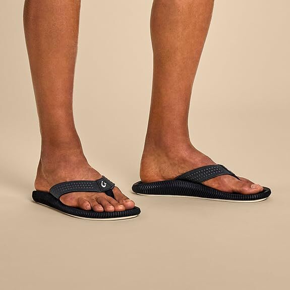 OLUKAI Ulele Men's Water Ready Beach Sandals 10435-4040 Black