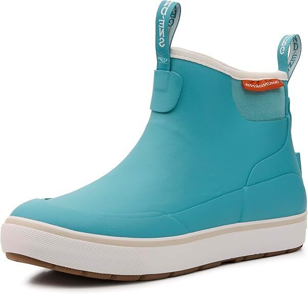 Grundens Women's Deck-Boss Ankle Boot/GULF BLUE - Brand New - AllSportsWearUSA