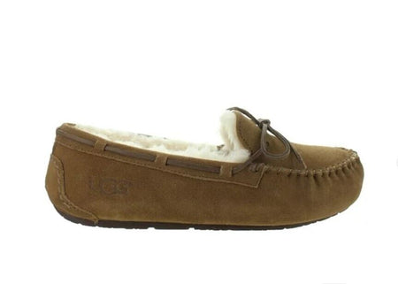 Kids UGG Dakota Slipper Moccasin 5296 Chestnut Suede Upper Brand New Sz 1 New - AllSportsWearUSA