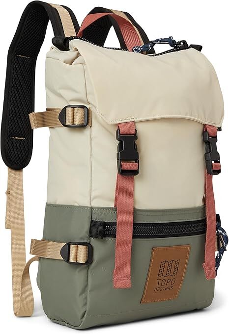 Topo Designs Rover Pack Mini, Bone White/Beetle 10L 932439131000