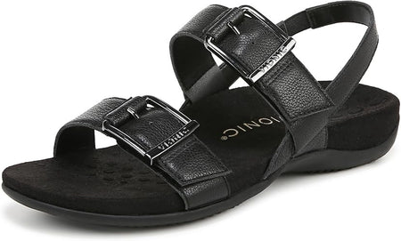 Vionic Women's Reese Slingback Sandals J2154L1-001 Black Leather