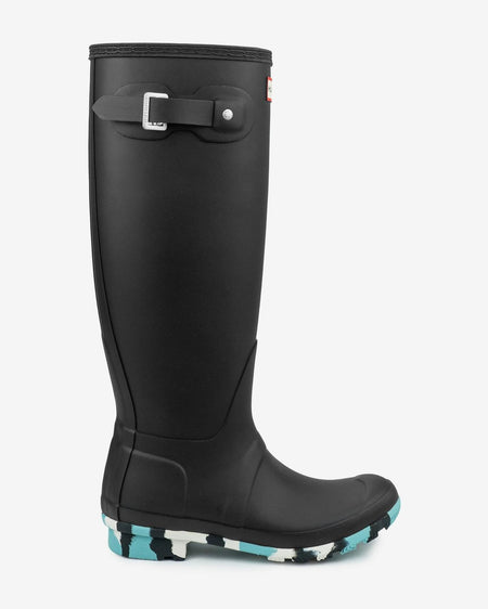 Hunter Women's Original Tall Colour Boots Black  WFT2268RMA-BYW