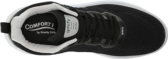 Gravity Defyer Men's XLR8 RUN TB9034MLS Black/Silver Sneaker Brand New - AllSportsWearUSA